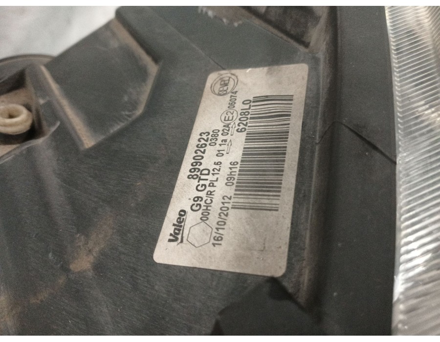 Recambio de faro izquierdo para fiat scudo furgoneta (270_, 272_) 1.6 d multijet referencia OEM IAM 89902623 6208L0 