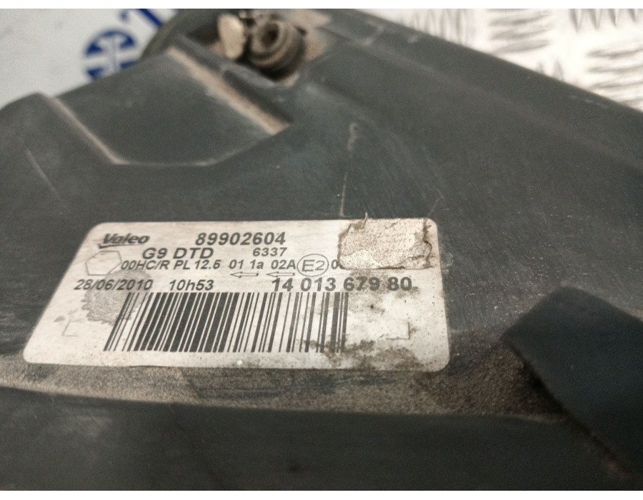 Recambio de faro derecho para fiat scudo furgoneta (270_, 272_) 1.6 d multijet referencia OEM IAM 89902604 1401367980 