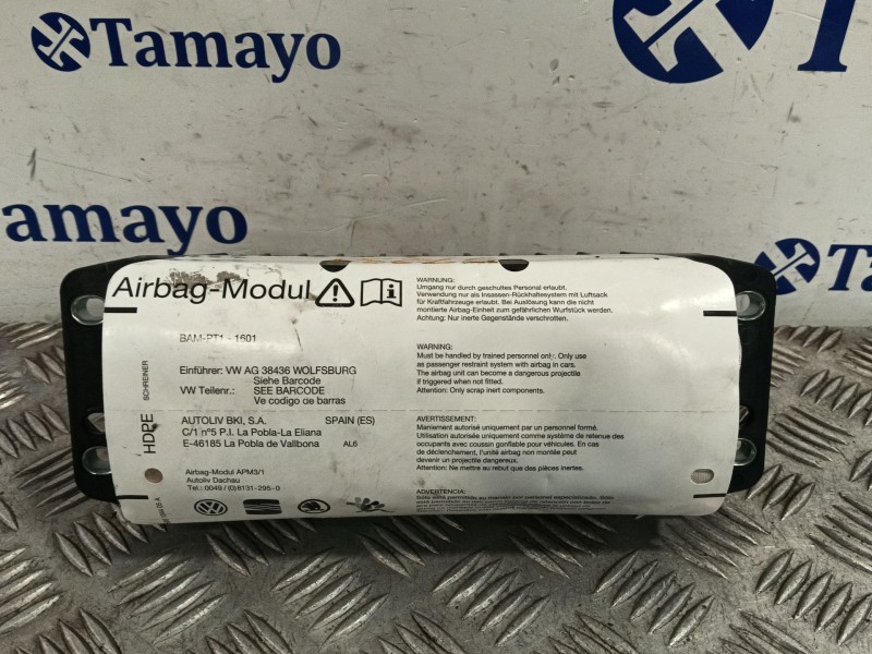 Recambio de airbag delantero derecho para seat altea xl (5p5) freetrack referencia OEM IAM 5P0880204F 608104405A 