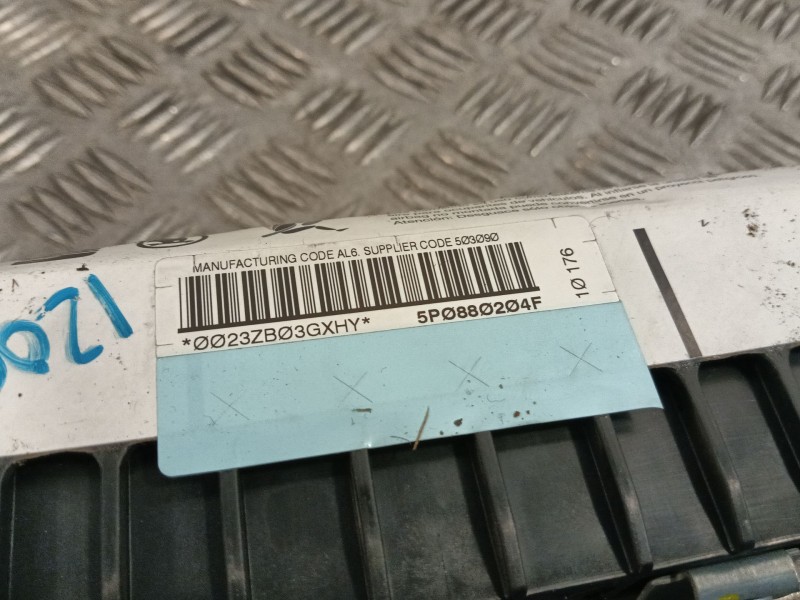 Recambio de airbag delantero derecho para seat altea xl (5p5) freetrack referencia OEM IAM 5P0880204F 608104405A 