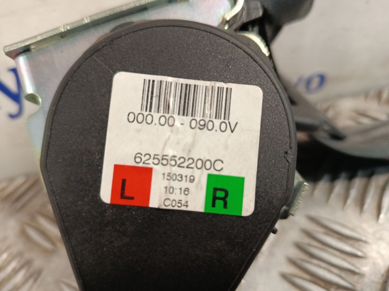 Recambio de cinturon seguridad trasero izquierdo para dacia sandero referencia OEM IAM 625552200C  