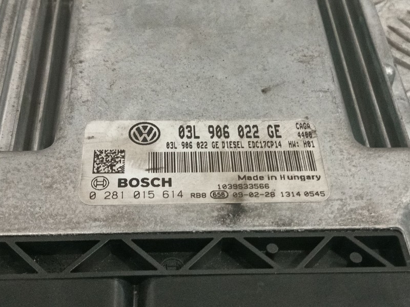 Recambio de centralita motor uce para seat exeo (3r2) 2.0 tdi referencia OEM IAM 03L906022GE 0281015614 1039S33566
