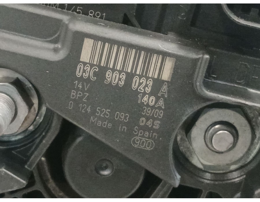 Recambio de alternador para volkswagen golf plus v (5m1, 521) 1.4 tsi referencia OEM IAM 03C903023A 0124525093 