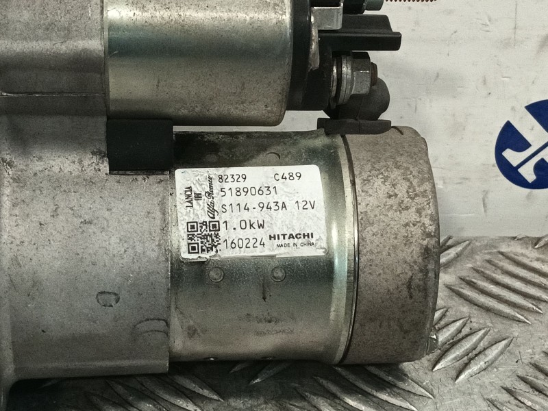 Recambio de motor arranque para fiat 500 (312_) 1.2 (312axa1a) referencia OEM IAM 51890631 82329C489 S114943A12V
