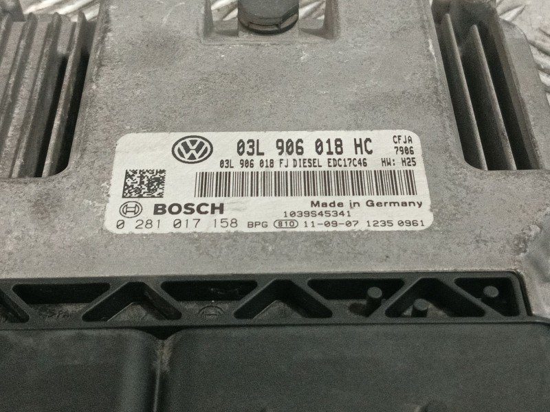 Recambio de centralita motor uce para seat leon (1p1) 2.0 tdi referencia OEM IAM 03L906018HC 0281017158 