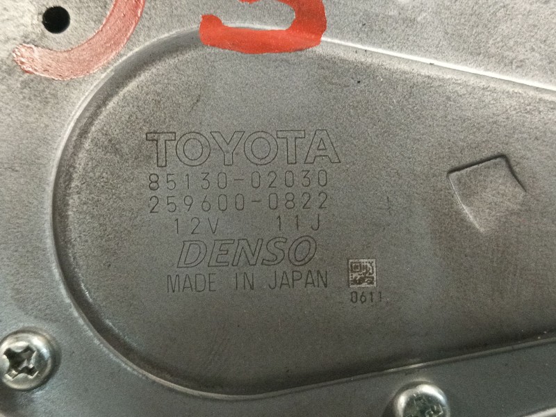 Recambio de motor limpia trasero para toyota auris 1.4 turbodiesel cat referencia OEM IAM 8513002030 2596000822 