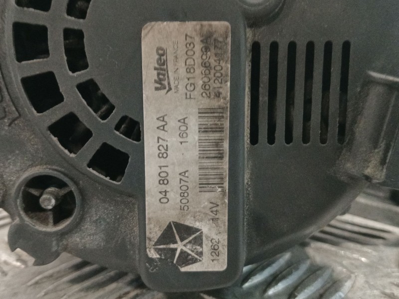 Recambio de alternador para jeep compass (mk49) 2.2 crd referencia OEM IAM 04801827AA 2606699A FG18D037