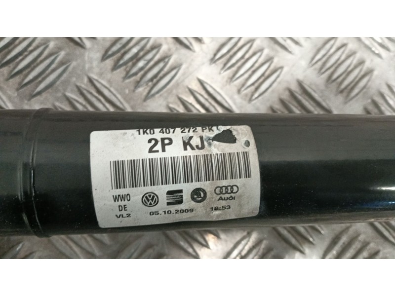 Recambio de transmision delantera derecha para volkswagen golf plus v (5m1, 521) 1.4 tsi referencia OEM IAM 1K0407272PK  