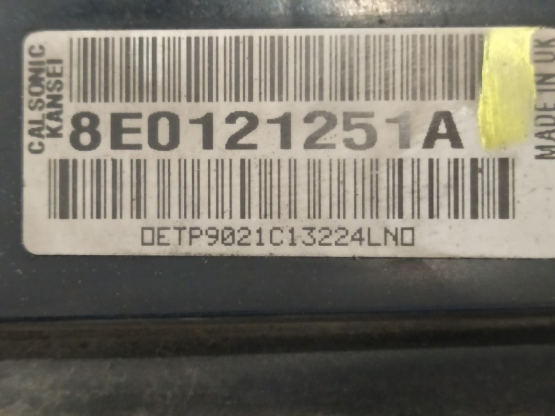 Recambio de radiador agua para audi a4 berlina (8e) 2.0 tdi referencia OEM IAM 8E0121251A  