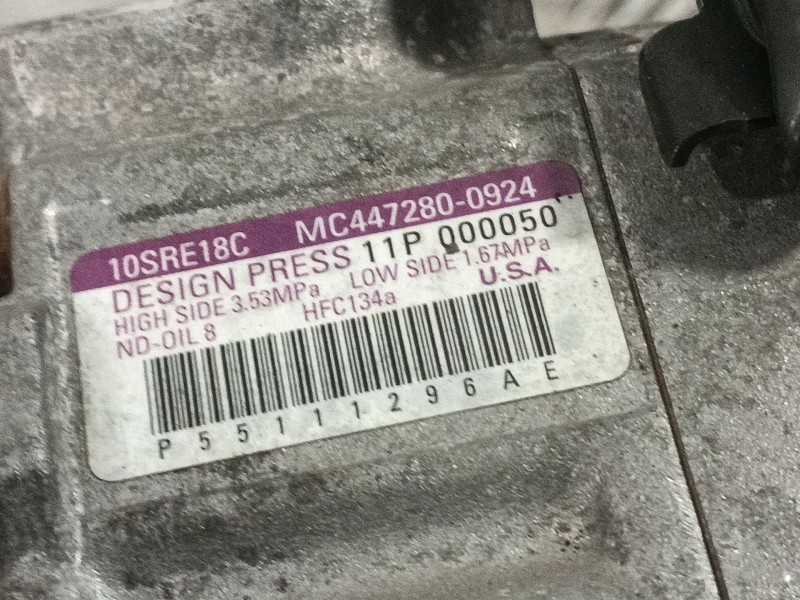 Recambio de compresor aire acondicionado para jeep compass (mk49) 2.2 crd referencia OEM IAM MC4472800924 10SRE18C 