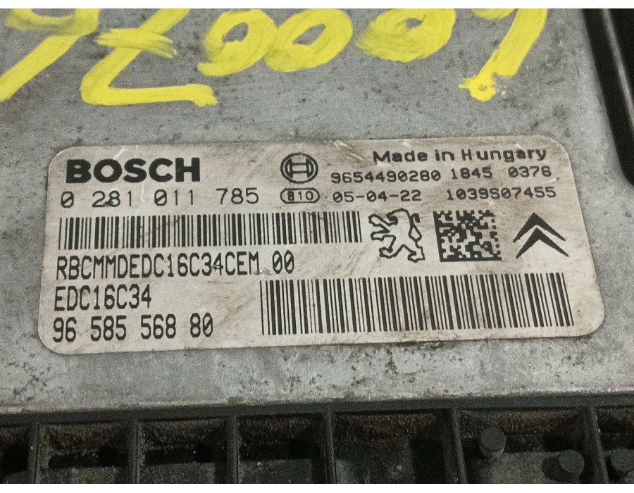 Recambio de centralita motor uce para citroën c2 (jm_) 1.4 hdi referencia OEM IAM 0281011785 9658556880 