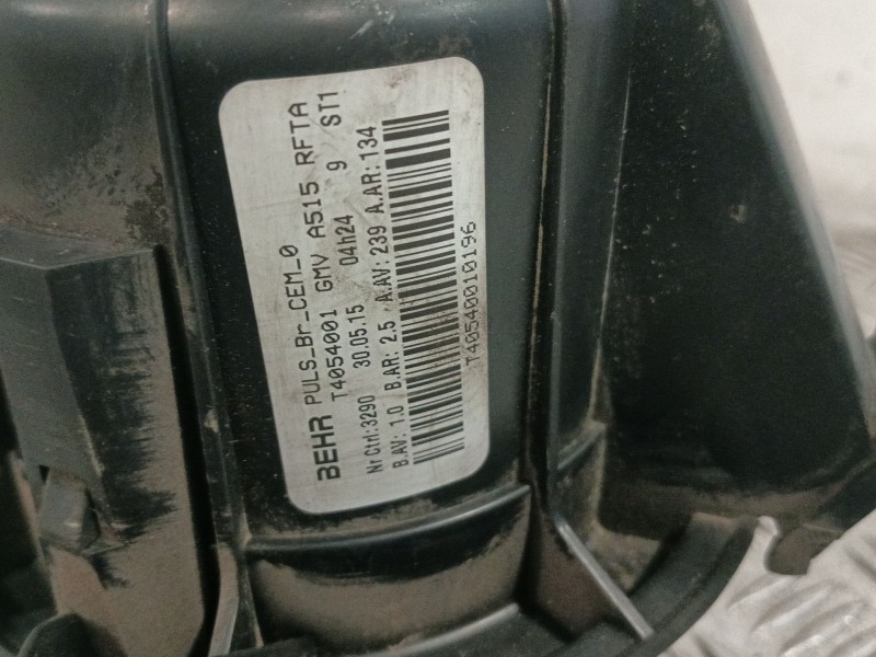 Recambio de motor calefaccion para citroën c3 1.2 12v vti referencia OEM IAM T4054001  