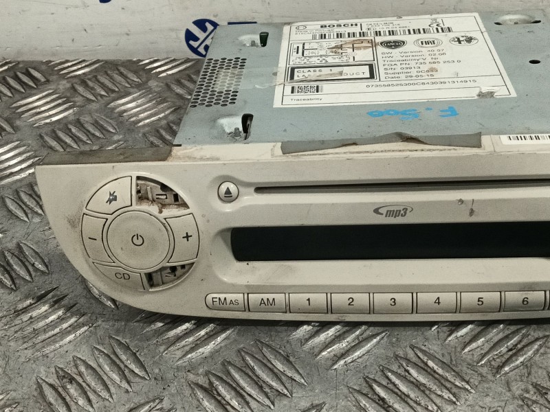 Recambio de sistema audio / radio cd para fiat 500 (312_) 1.2 (312axa1a) referencia OEM IAM 7643706316  