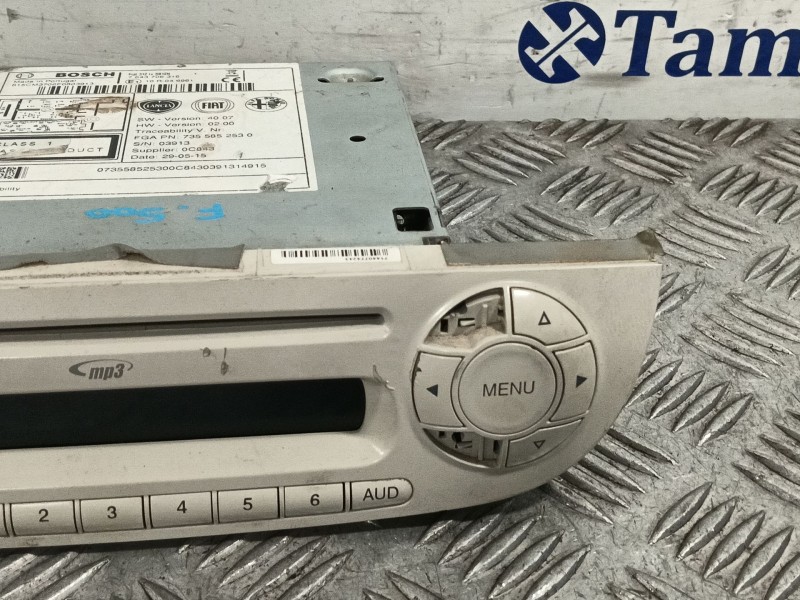 Recambio de sistema audio / radio cd para fiat 500 (312_) 1.2 (312axa1a) referencia OEM IAM 7643706316  