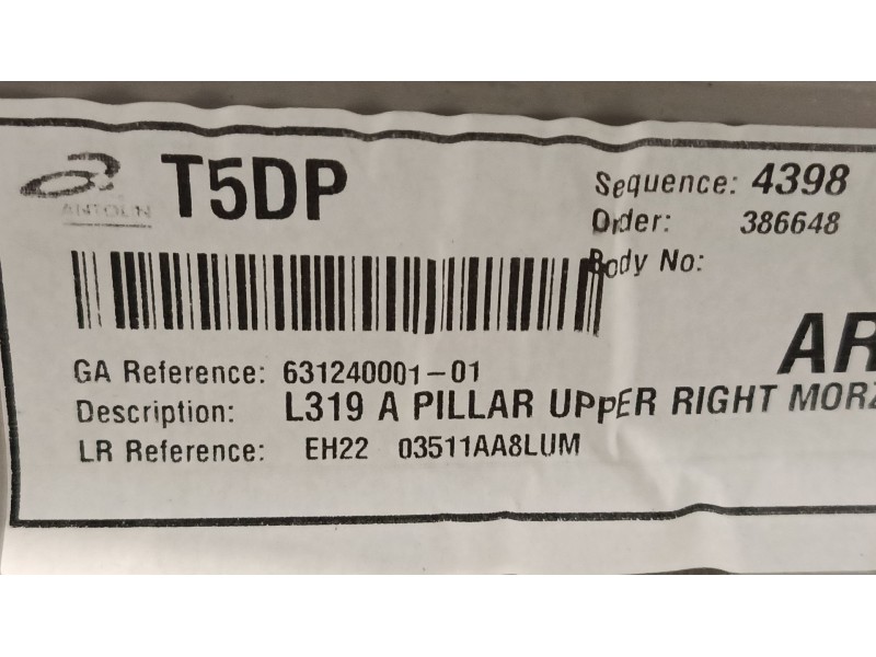 Recambio de moldura para land rover discovery iv (l319) 3.0 sdv6 4x4 referencia OEM IAM 631240001 EMB500320 AH2202504