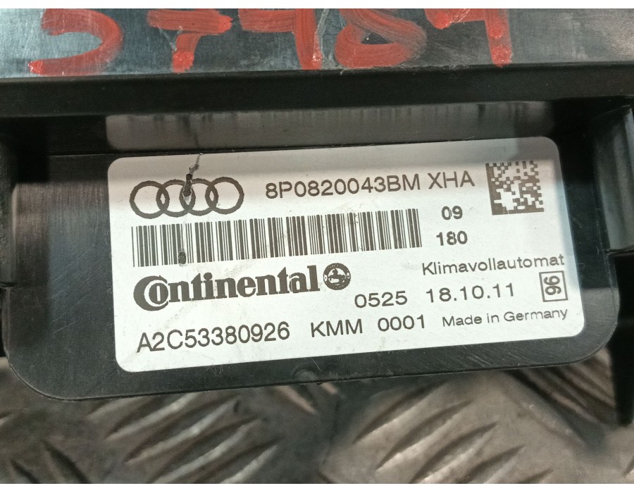 Recambio de mando climatizador para audi a3 sportback (8p) 2.0 tdi referencia OEM IAM 8P0820043BMXHA A2C53380926 