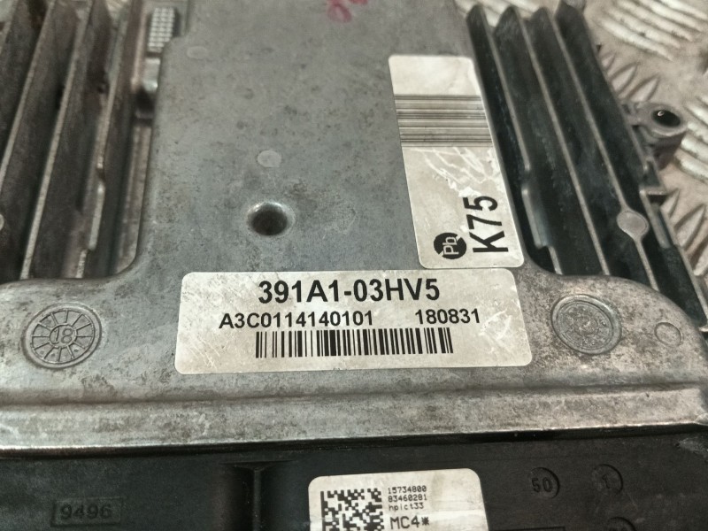 Recambio de centralita motor uce para hyundai ioniq (ae) 1.6 gdi hybrid referencia OEM IAM 3910103HV5 391103HV5 