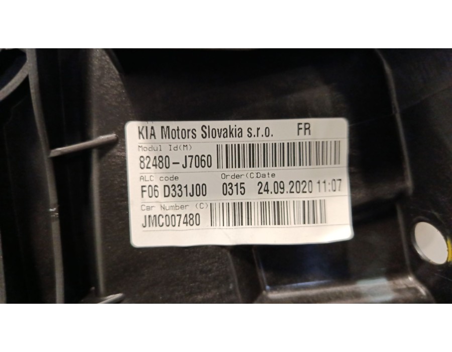 Recambio de elevalunas delantero derecho para kia xceed (cd) 1.6 gdi hybrid referencia OEM IAM 82480J7060 9450100100 82460J7000