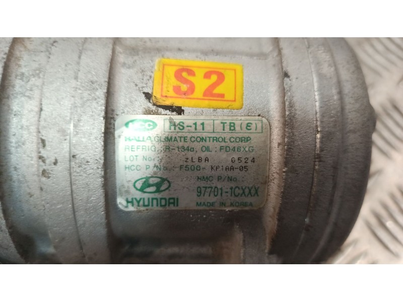 Recambio de compresor aire acondicionado para hyundai getz (tb) 1.1 referencia OEM IAM 977011CXXX  