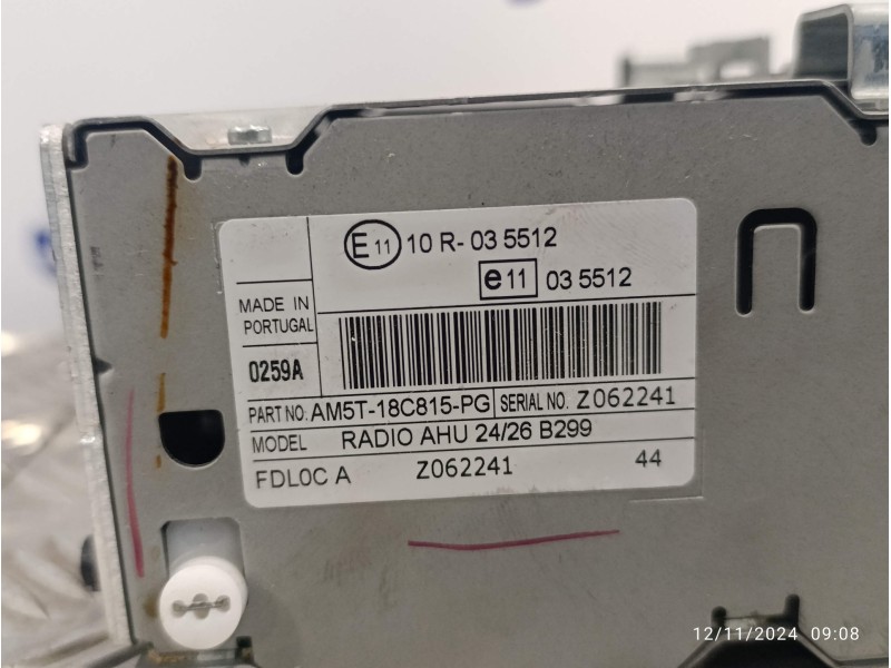 Recambio de sistema audio / radio cd para ford fiesta (ccn) 1.25 16v cat referencia OEM IAM AM5T18C815PG  