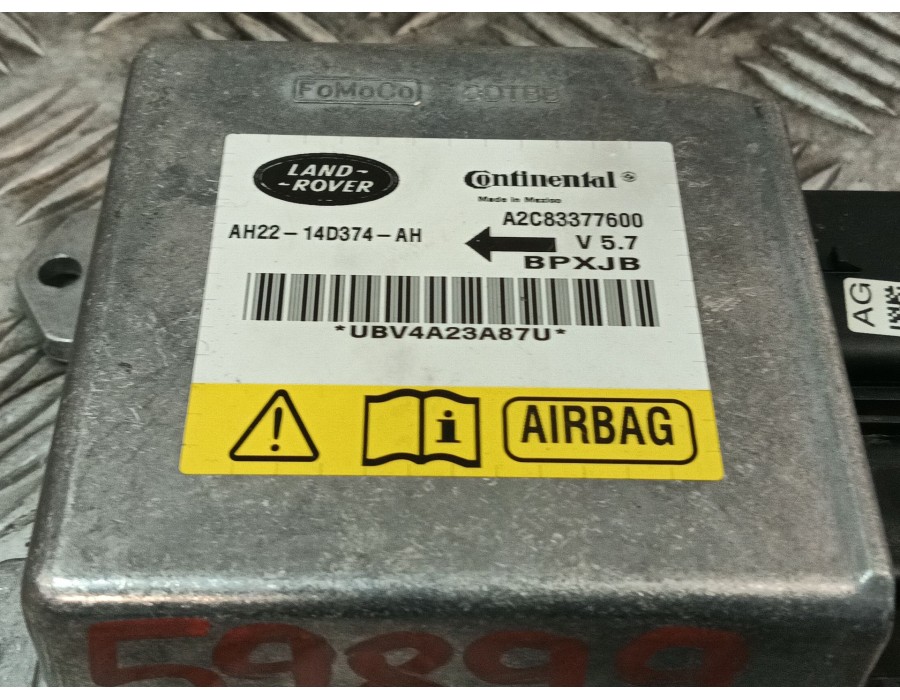 Recambio de centralita airbag para land rover discovery iv (l319) 3.0 sdv6 4x4 referencia OEM IAM AH2214D374AH A2C83377600 