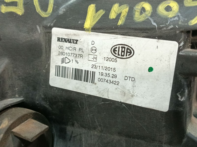 Recambio de faro derecho para dacia logan ii tce 90 referencia OEM IAM 260107737R  