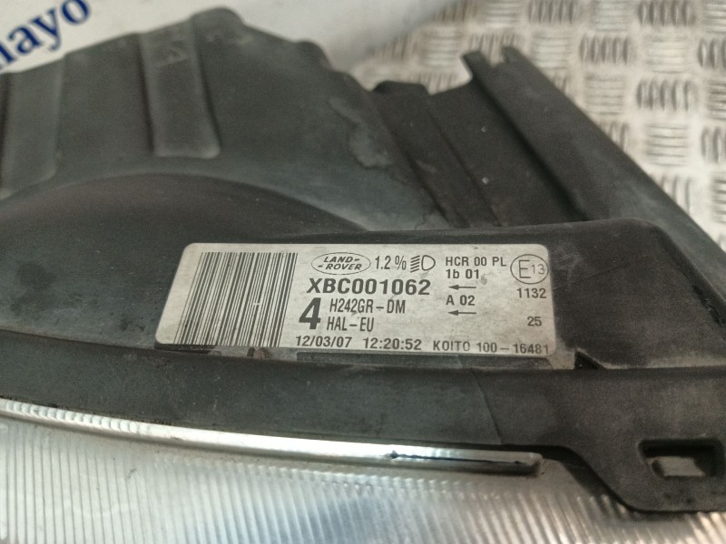 Recambio de faro derecho para land rover discovery iii (l319) 2.7 td 4x4 referencia OEM IAM XBC001062  