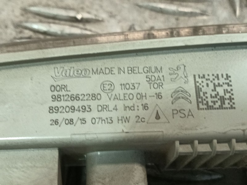Recambio de piloto delantero derecho para citroën c3 ii (sc_) 1.6 bluehdi 75 referencia OEM IAM 9812662280  