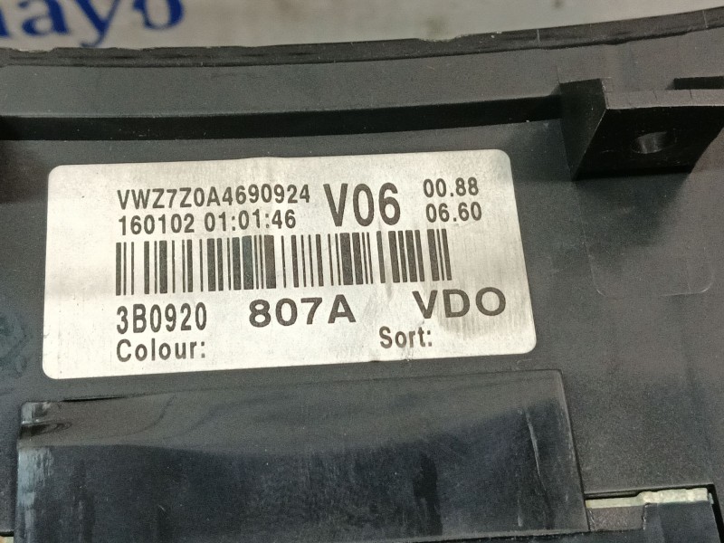 Recambio de cuadro instrumentos para volkswagen passat b5 (3b2) 1.9 tdi referencia OEM IAM 110080197  