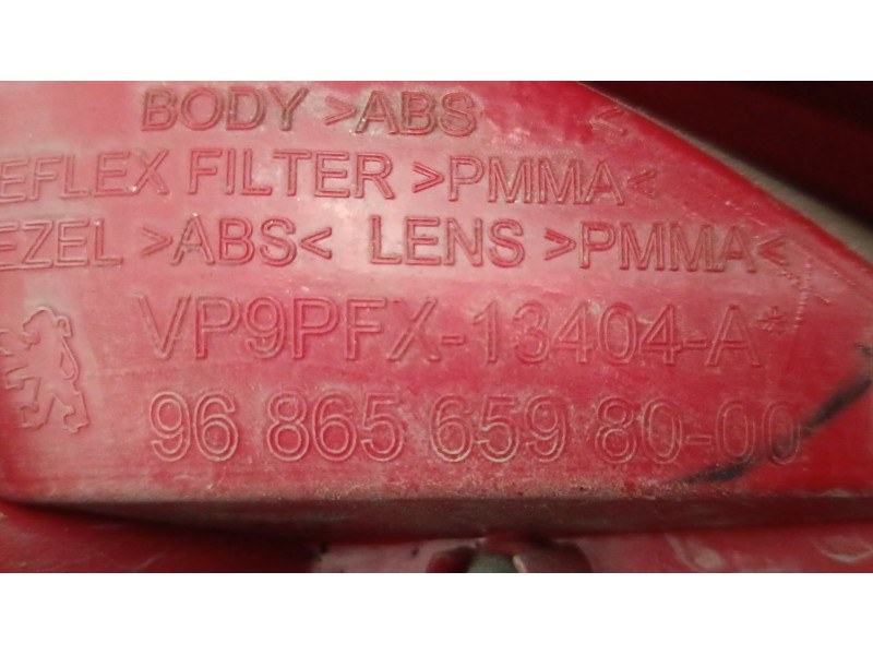 Recambio de piloto trasero derecho para peugeot 207/207+ (wa_, wc_) 1.4 16v referencia OEM IAM 968656598000  