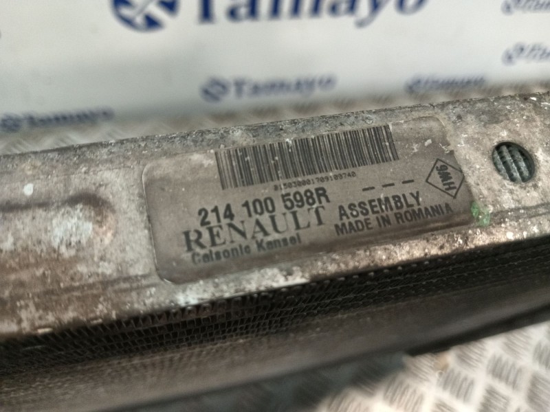 Recambio de radiador agua para dacia duster 1.6 16v cat referencia OEM IAM 214100598R  