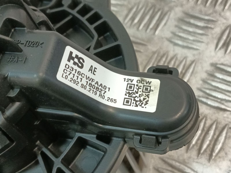 Recambio de motor calefaccion para hyundai ioniq (ae) 1.6 gdi hybrid referencia OEM IAM D316CWFAA01  