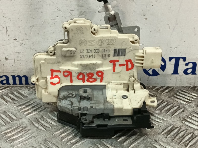 Recambio de cerradura puerta trasera derecha para volkswagen passat b7 variant (365) 2.0 tdi referencia OEM IAM 3C4839016A  