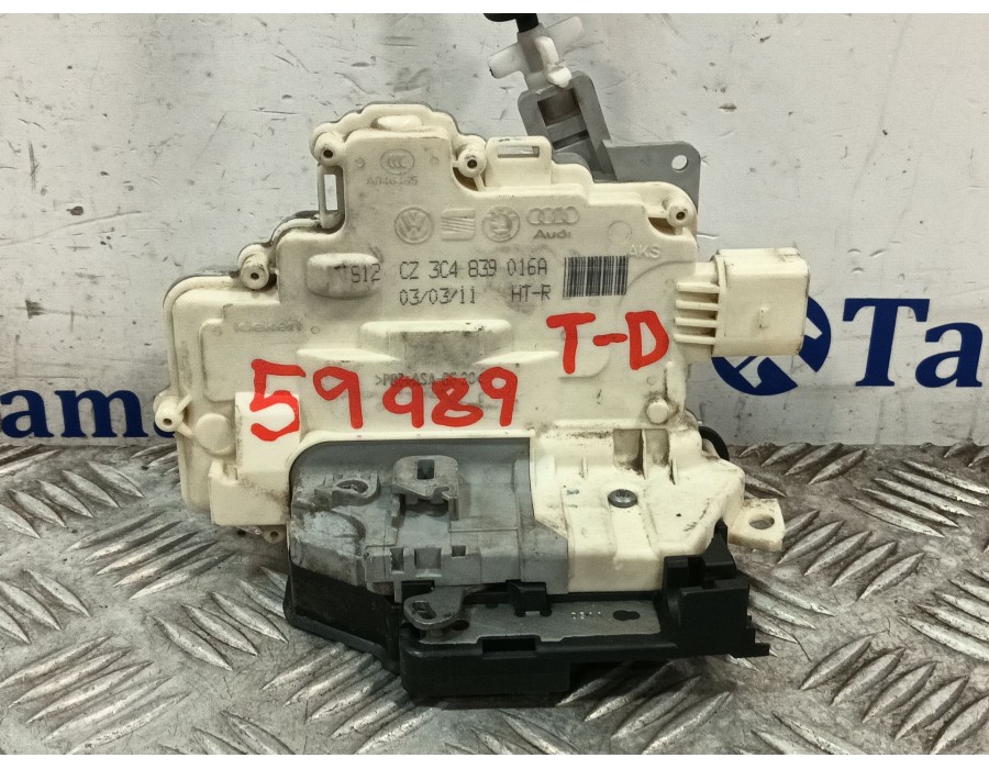 Recambio de cerradura puerta trasera derecha para volkswagen passat b7 variant (365) 2.0 tdi referencia OEM IAM 3C4839016A  