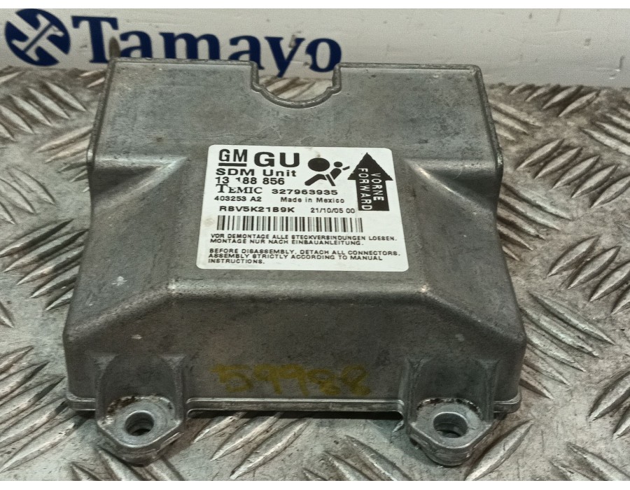 Recambio de centralita airbag para opel zafira / zafira family b (a05) 1.9 cdti (m75) referencia OEM IAM 13188856  