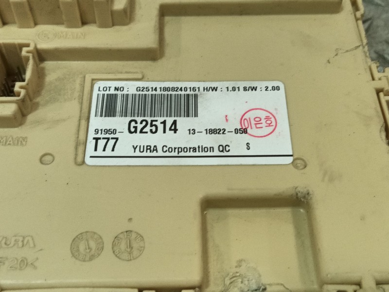 Recambio de caja reles / fusibles para hyundai ioniq (ae) 1.6 gdi hybrid referencia OEM IAM 91950G2514  