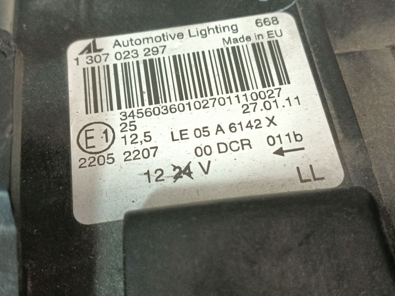 Recambio de faro derecho para bmw x3 (e83) 3.0 d referencia OEM IAM 1307023297  