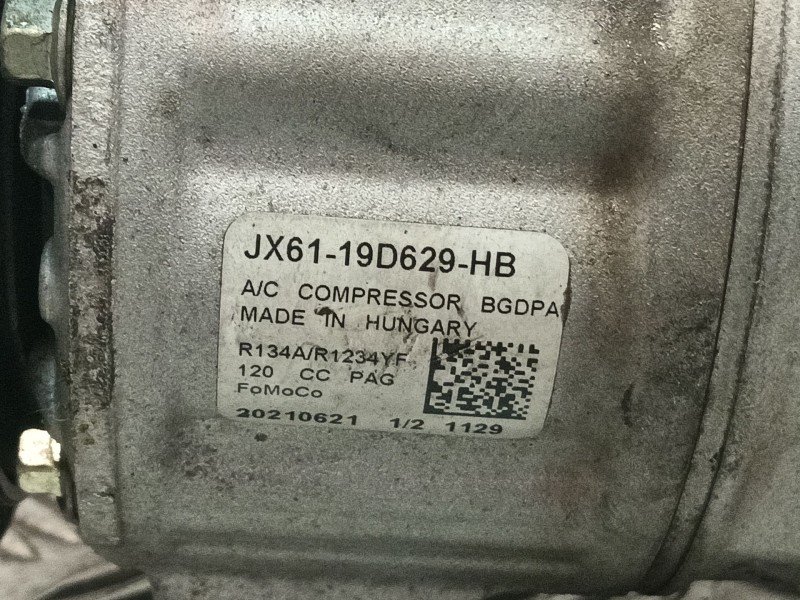 Recambio de compresor aire acondicionado para ford puma (j2k, cf7) 1.0 ecoboost referencia OEM IAM JX6119D629HB  