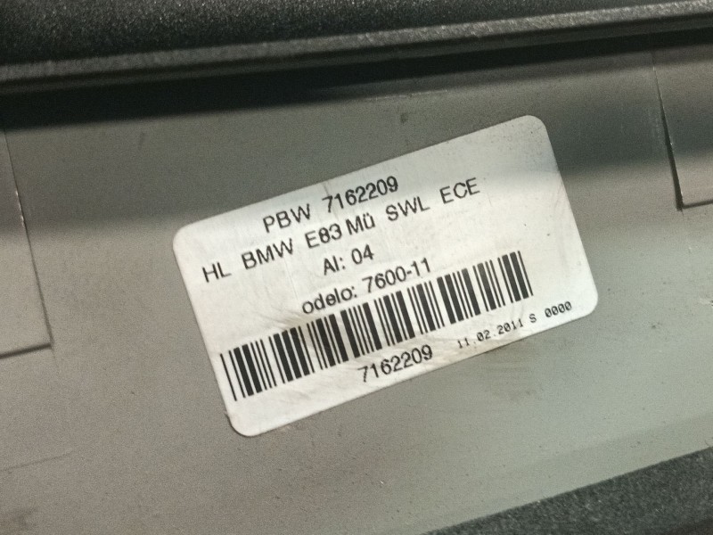 Recambio de piloto trasero izquierdo para bmw x3 (e83) 3.0 d referencia OEM IAM PBW7162209 63216990169 409341L
