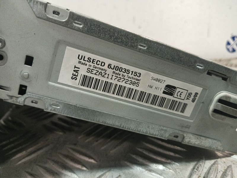 Recambio de sistema audio / radio cd para seat ibiza iv (6j5, 6p1) 1.6 tdi referencia OEM IAM 6J0035153  
