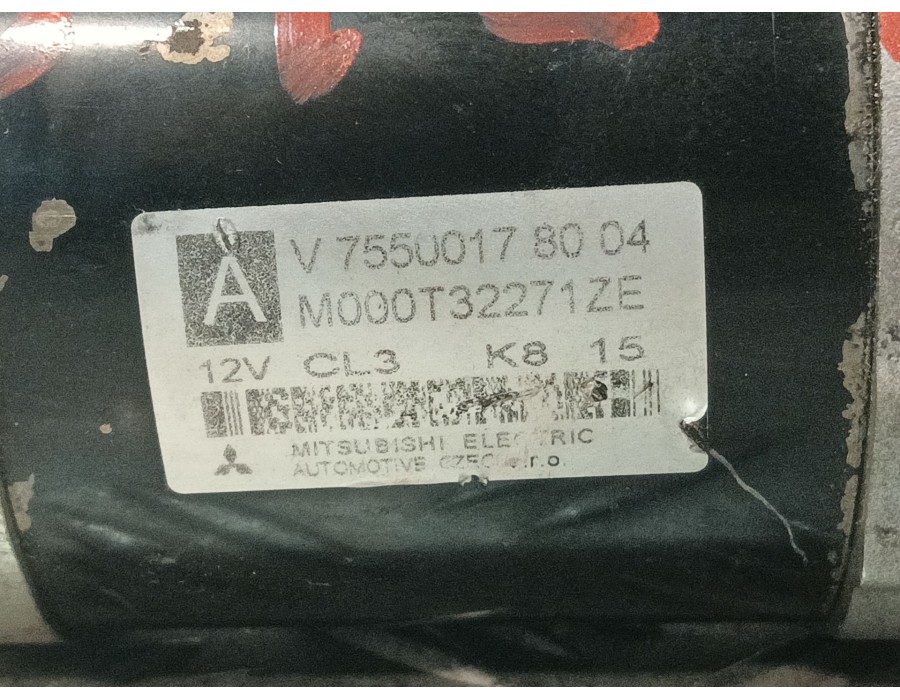 Recambio de motor arranque para peugeot 207/207+ (wa_, wc_) 1.4 16v referencia OEM IAM V75500178004 M000T32271ZE 