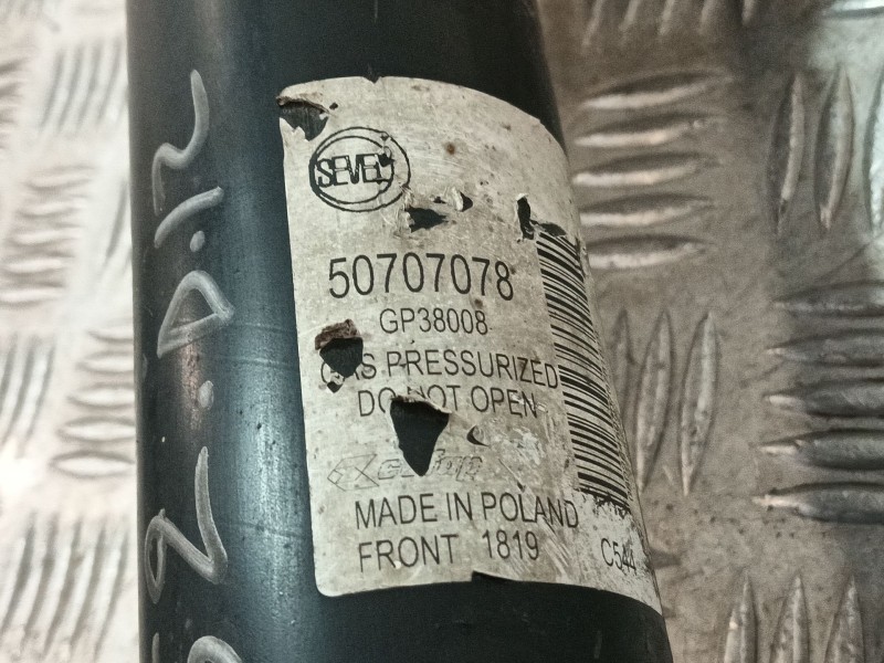Recambio de amortiguador delantero izquierdo para fiat ducato furgon electrico - micro vett referencia OEM IAM 50707078  