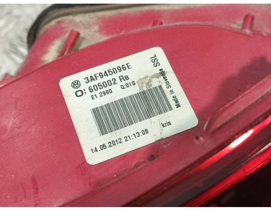 Recambio de piloto trasero derecho para volkswagen passat b7 variant (365) 2.0 tdi referencia OEM IAM 3AF945096E 605002 