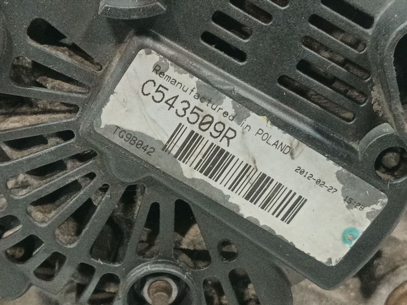Recambio de alternador para renault grand modus 1.2 16v referencia OEM IAM C543509R TG9B042 