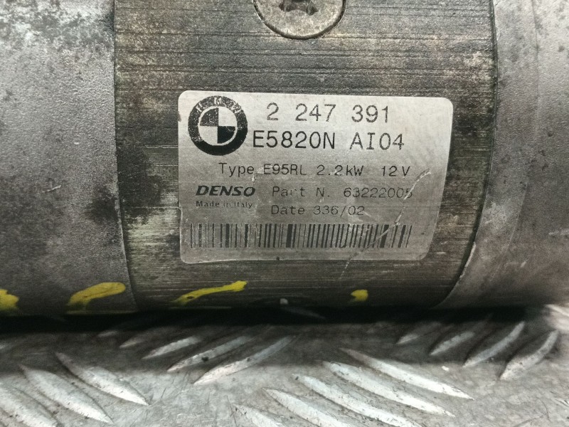 Recambio de motor arranque para bmw 5 (e39) 530 d referencia OEM IAM 2247391 E5820NAI04 
