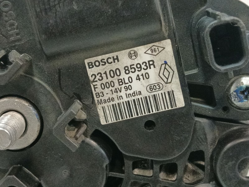 Recambio de alternador para dacia logan ii tce 90 referencia OEM IAM 231008593R F000BL0410 