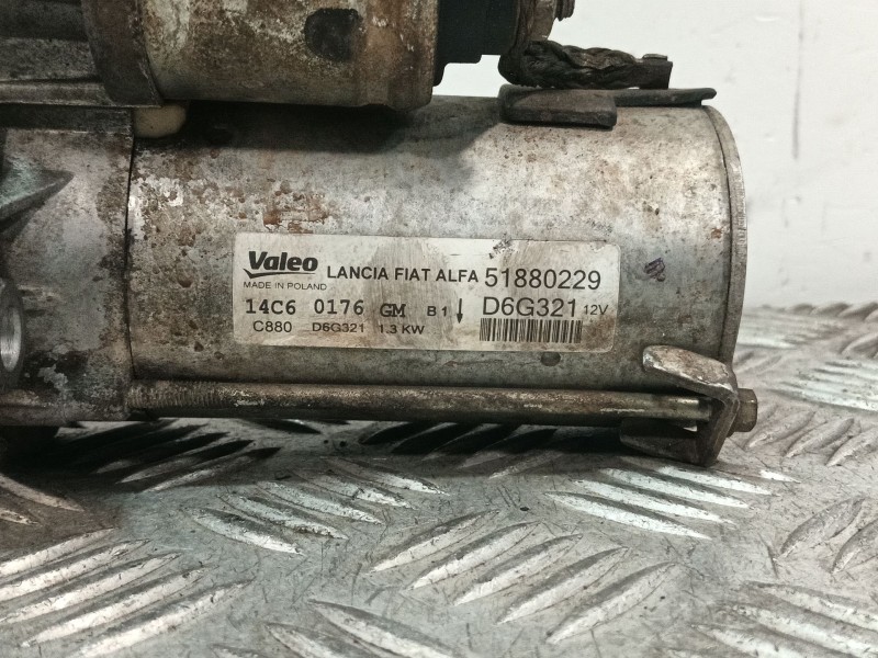 Recambio de motor arranque para fiat doblo cargo (263_) 1.3 d multijet referencia OEM IAM 51880229  