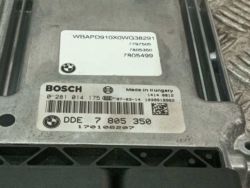 Recambio de centralita motor uce para bmw x3 (e83) 3.0 d referencia OEM IAM 0281014175 7805350 1039S18962