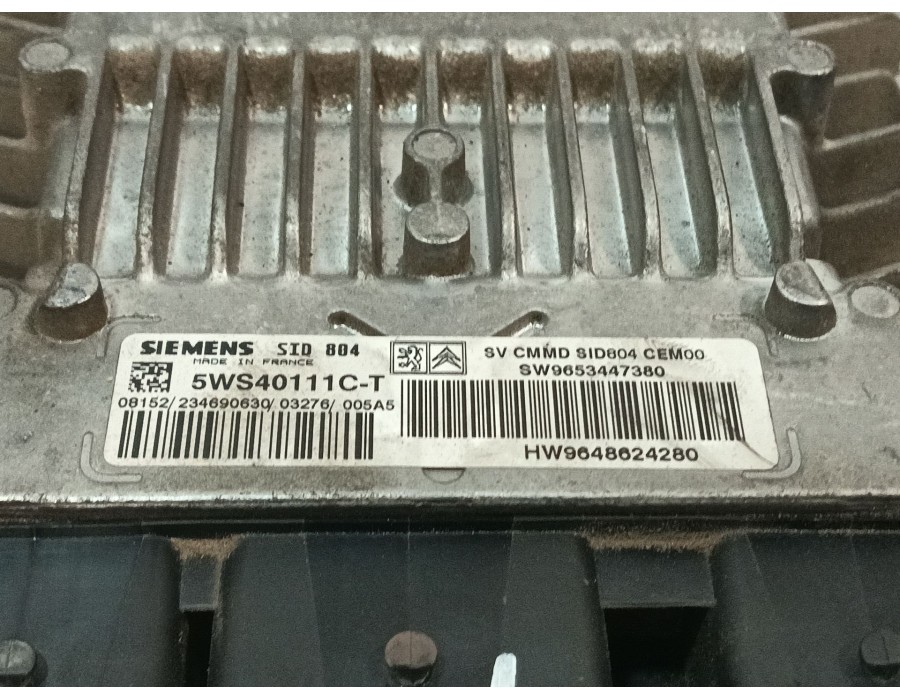 Recambio de centralita motor uce para citroën c2 (jm_) 1.4 hdi referencia OEM IAM 9648624280 5WS40111CT 