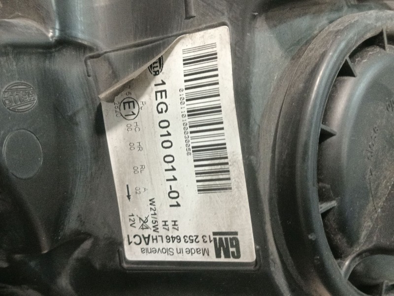Recambio de faro izquierdo para opel astra j (p10) 1.7 cdti (68) referencia OEM IAM 13253646LH 1EG01001101 